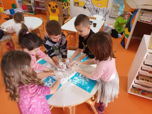 Zimske radosti u sobi dnevnog boravka skupine “Cvjetići“